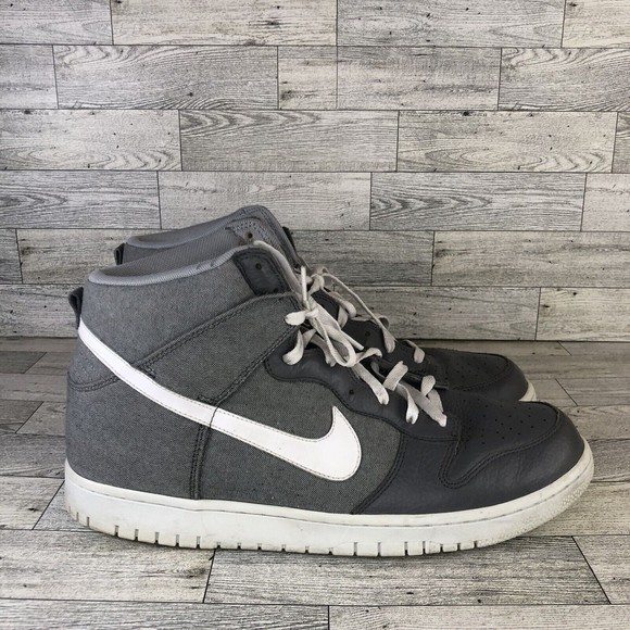 nike dunk high black cool grey white